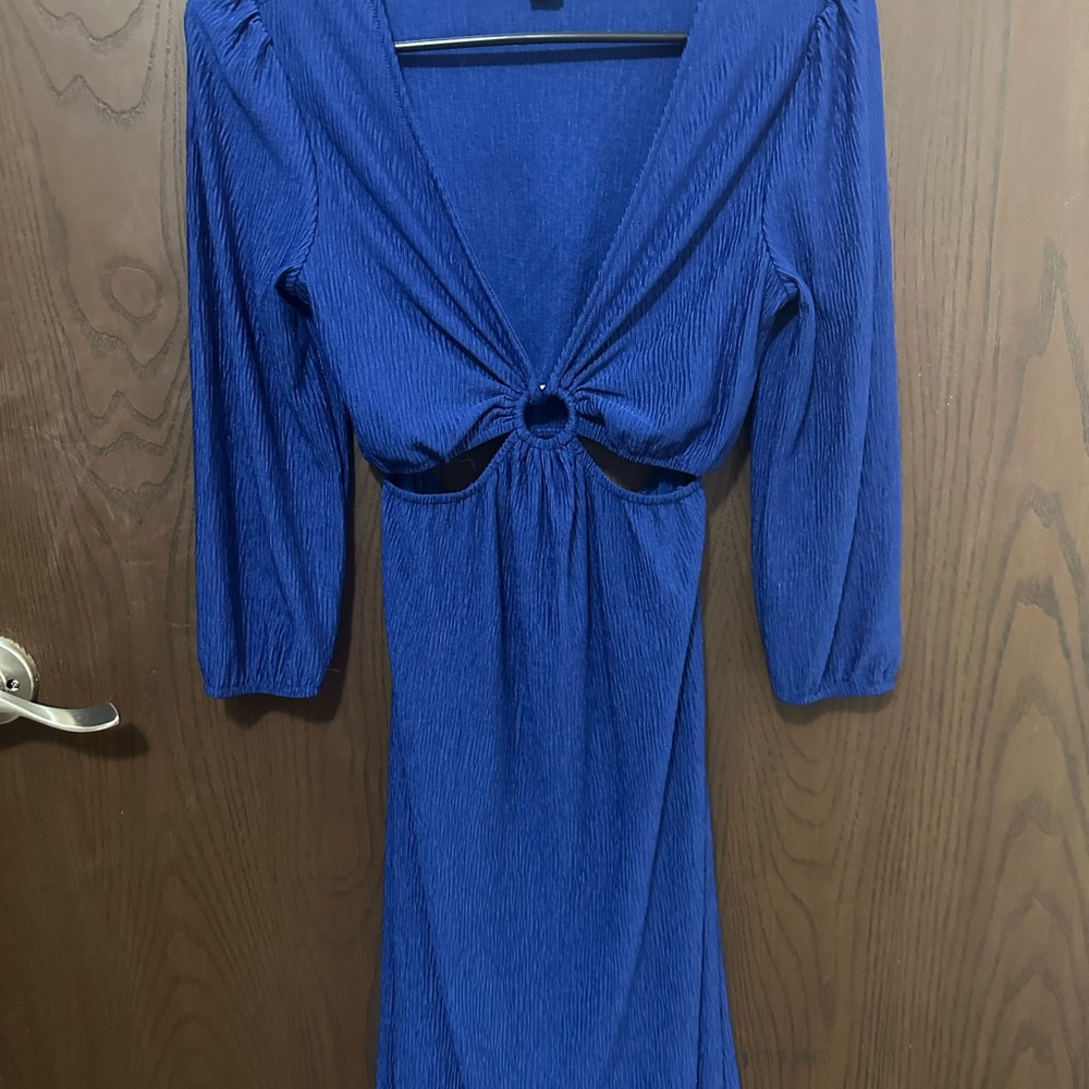 Elegant Blue Women's Dress